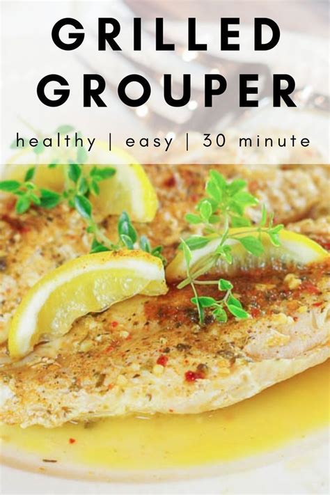 Grilled Grouper with Lemon & Herbs - Home & Plate | Grouper recipes ...