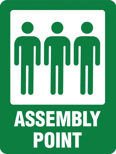 Buy Emergency Assembly Point Safety Sign Sign Rtl