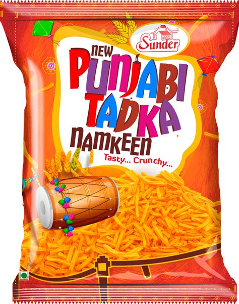 Sunder Salted And Spicy Punjabi Tadka Namkeen Packaging Size 25g At