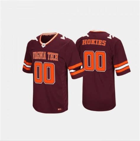 New Custom Virginia Tech Hokies Jersey Maroon Hail Mary II JerseyCustom ...