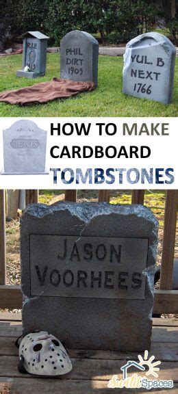 How To Make Cardboard Tombstones Sunlit Spaces