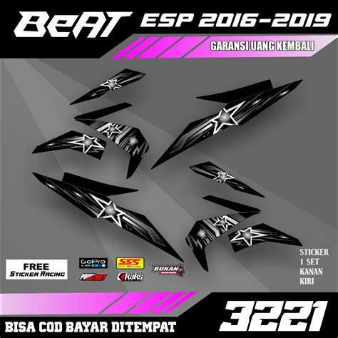 jual striping stiker beat fi  esp street     sticker