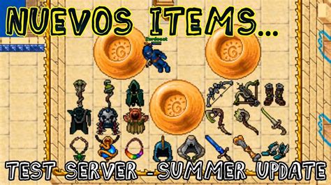 Tibia Nuevos Items 1x1 Test Server Summer Update YouTube