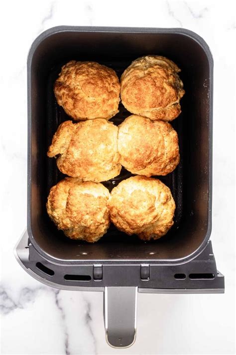 Air Fryer Biscuits Quick Easy 3 Ingredients Heavenly Home Cooking