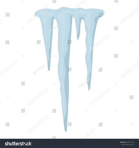 Icicles Icon Cartoon Style Isolated On Stock Vector 499211422 ...