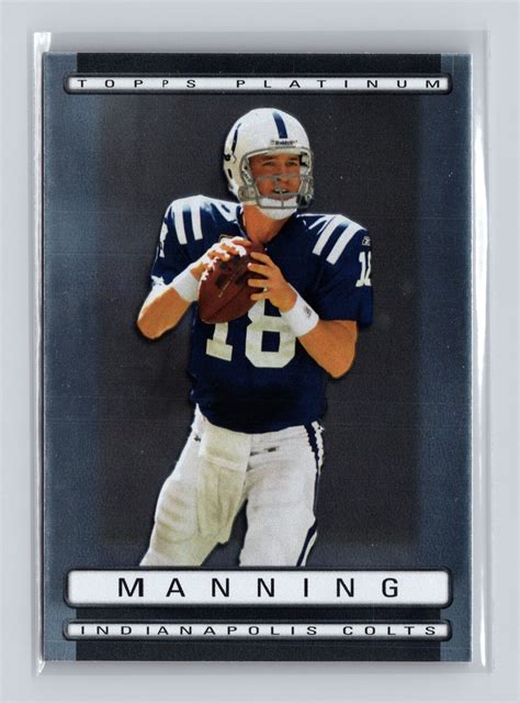 2009 Topps Platinum 6 Peyton Manning For Sale Online EBay