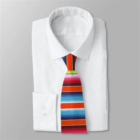 Colorful Spanish Serape Fiesta Mexican Blanket Neck Tie Zazzle