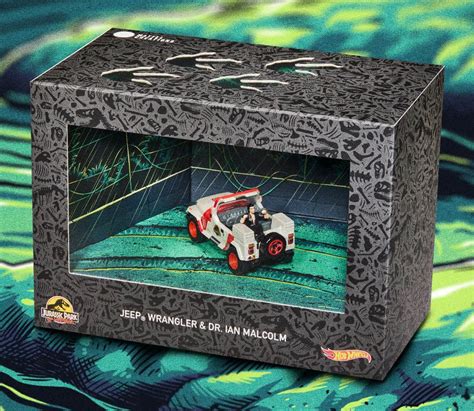 HOT WHEELS JURASSIC PART JEEP WRANGLER MALCOLM