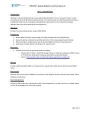 OHS 4003 Lab 1Thermal Stress Updated Pdf OHS 4003 Industrial