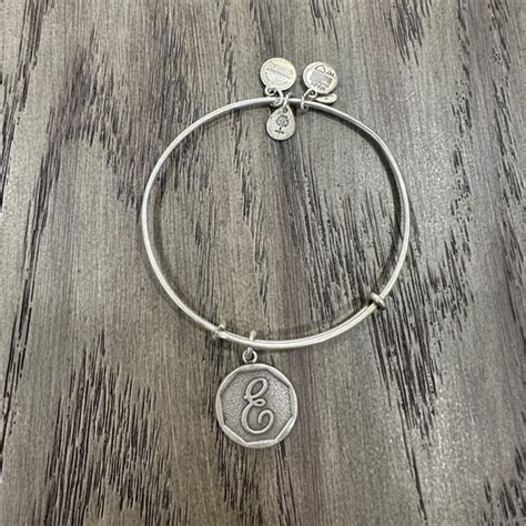 Alex And Ani Jewelry Alex And Ani Silver Cursive E Initial