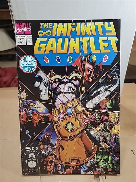 The Infinity Gauntlet First Issue Marvel July Thanos