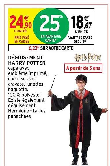 Promo Déguisement Harry Potter chez Intermarché Hyper iCatalogue fr