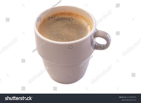 Hot Coffee Isolated On White Background Stock Photo 2170740155 Shutterstock