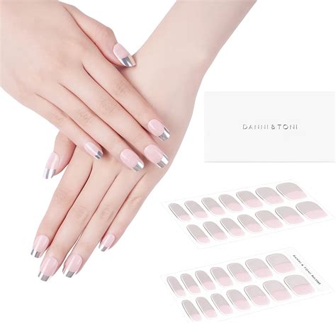 DANNI TONI Halb ausgehärtete Gel Nagelfolien Silver Lining Rosa