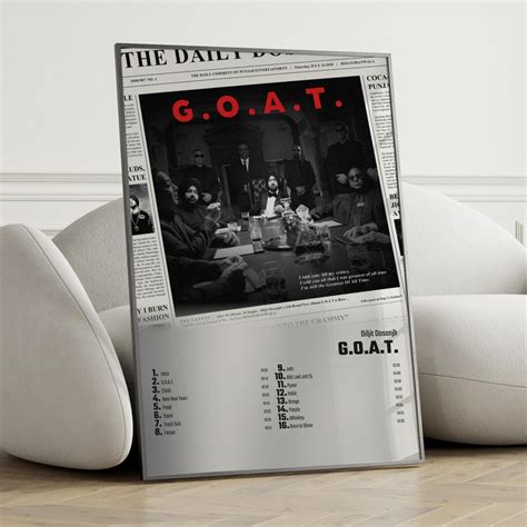 Diljit Dosanjh Goat Album Cover Poster Wall Art Diljit Dosanjh