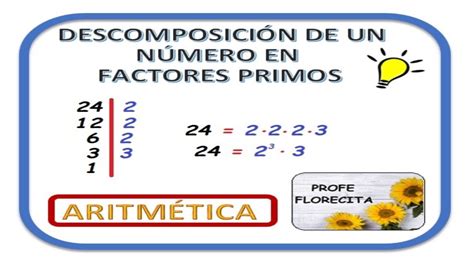 DESCOMPOSICIÓN EN FACTORES PRIMOS YouTube