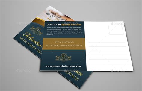 Hotel Postcard Template by OWPictures | GraphicRiver