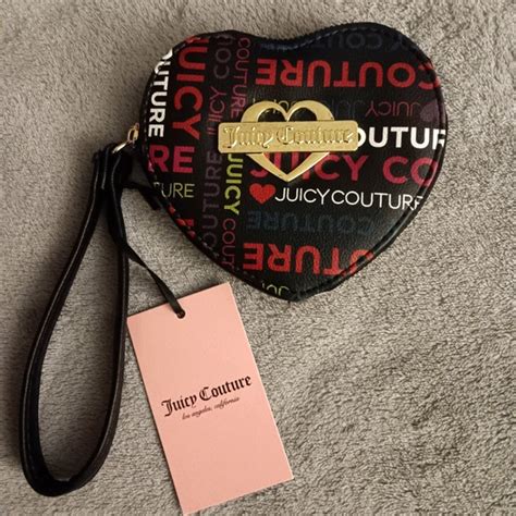 Juicy Couture Bags Juicy Couture Heart Shaped Logo Zip Around