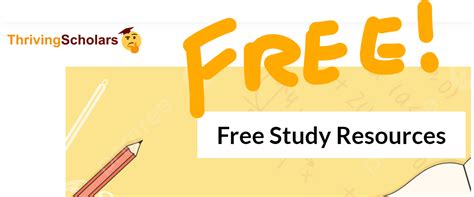 study resources thriving scholars