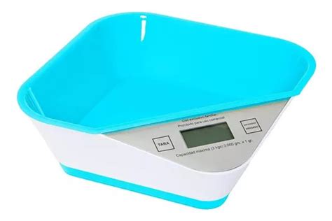 Balanza De Cocina Digital Con Bowl Desmontable Hasta 3kg Hsk Capacidad