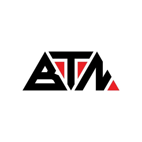 Btn Triangle Letter Logo Design With Triangle Shape Btn Triangle Logo