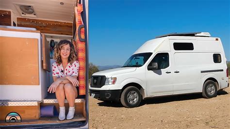 Her Nissan NV High Roof Camper Van W Convertible Bed YouTube