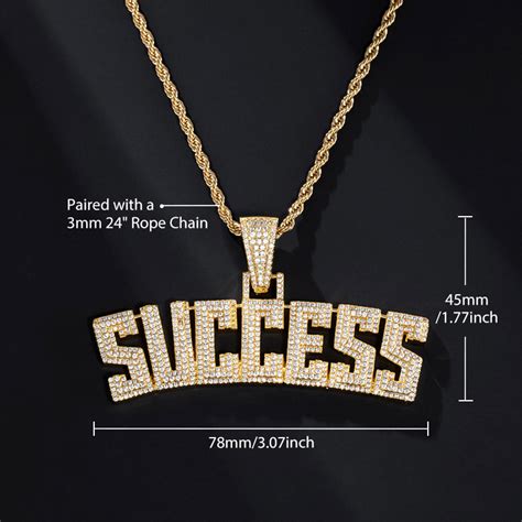 Iced Success Pendant Helloice Jewelry