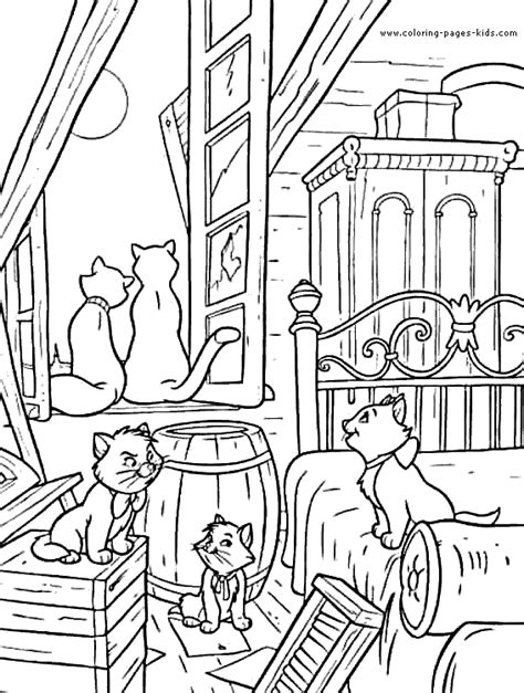 Aristocats coloring pages - Coloring pages for kids - disney coloring ...