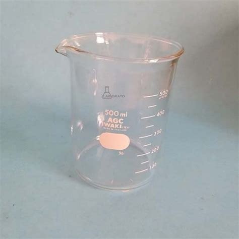 Jual BEAKER GLASS 500 ML IWAKI PYREX GELAS KIMIA Kota Bandung