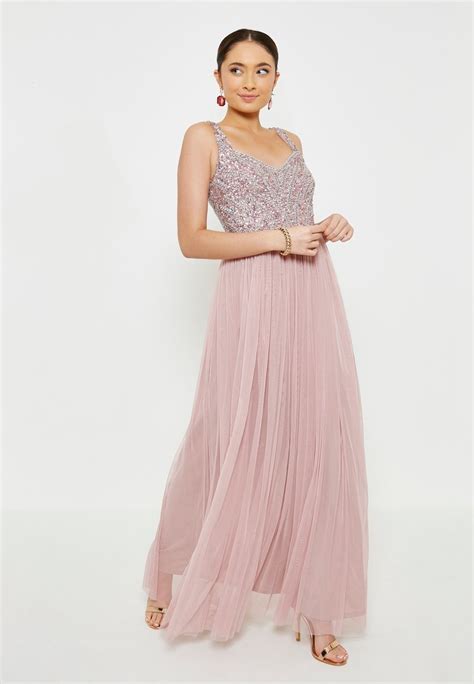 Beauut Robe De Cocktail Frosted Pink Rose Clair Zalando Fr