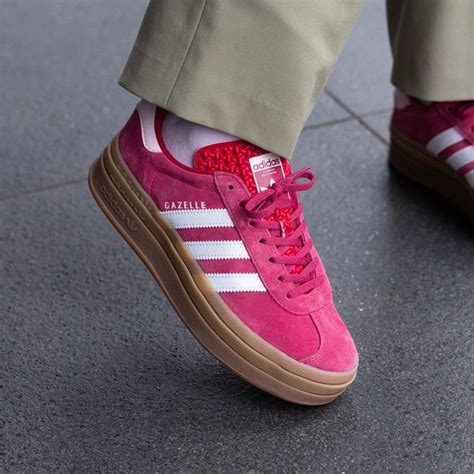 Adidas Gazelle Bold Wild Pink Footwear White Clear Pink Sneaker