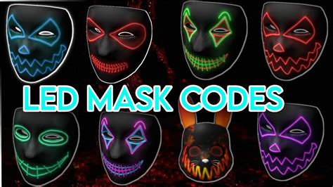 Roblox Mask Codes Brookhaven Mask Codes Youtube