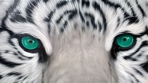 White Tiger Painting Oil Painting on Canvas 100X100 Cm. - Etsy