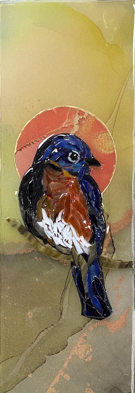 Bluebird Totem – Painted Finch Gallery
