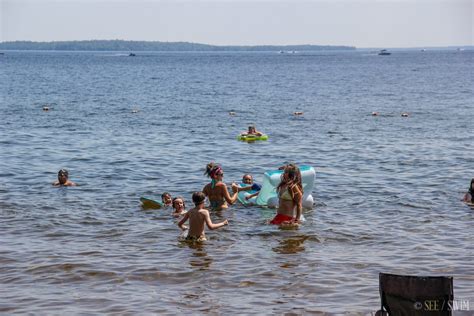 Sebago Lake State Park, Songo Beach - See Swim