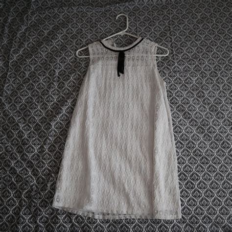 Macy's Women's White Dress | Depop