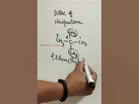 NeoPentane structure and IUPAC name||#hydrocarbons #alkanes - YouTube