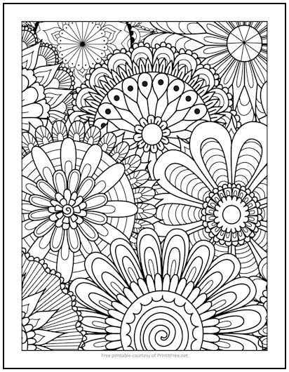 Hippie Flower Coloring Pages Best Flower Site