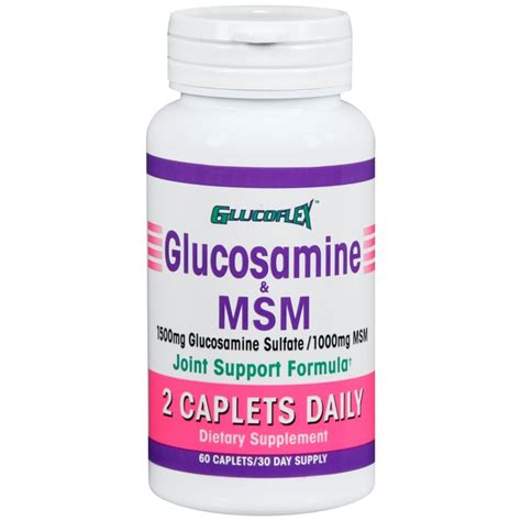 Glucoflex Glucosamine 1500 Mg And Msm 1000 Mg Caplets 60 Cp Medcare