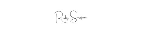 ruby sultana  signature style ideas professional  autograph