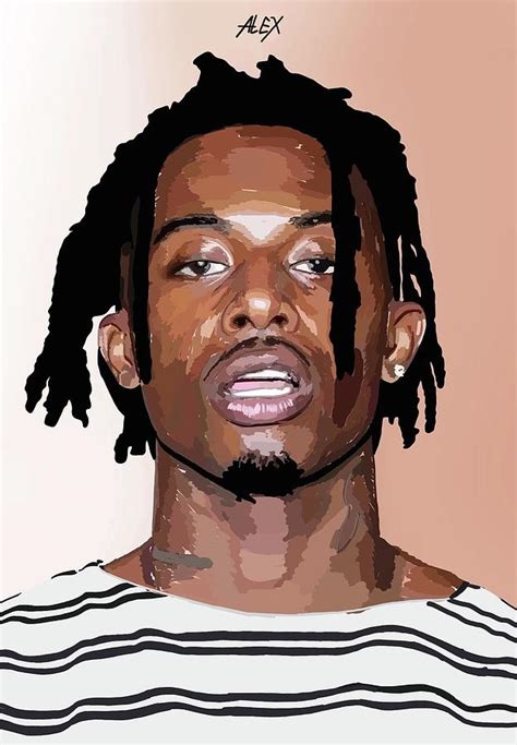 PlayBoi Carti Print Digital Art by Alex Villamar - Pixels