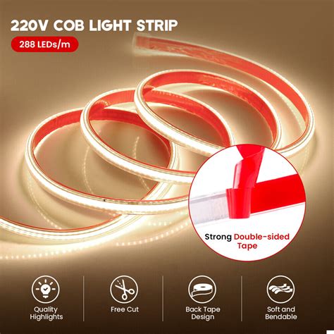 Cob Led Band Streifen Stripe Leiste Wasserdicht Lichtschlauch