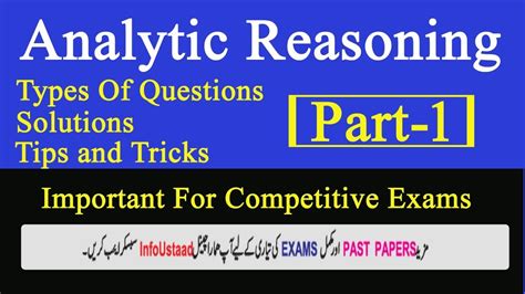 Analytical Reasoning Tips And Tricks Part 01 Types Of Analytical