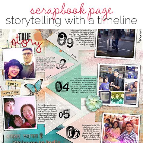 Ideas For Scrapbook Page Storytelling With A Timeline Scrapbooking