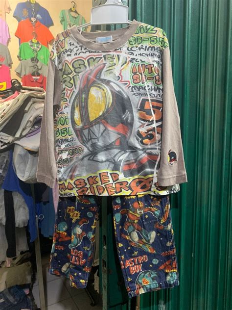 Astro Boy Kamen Rider Full Print Anak Fesyen Pria Pakaian Lainnya