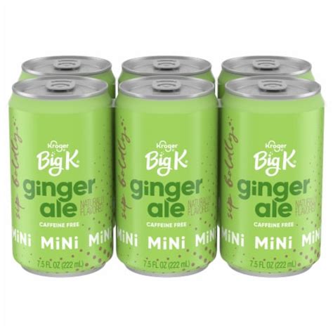 Kroger Big K Ginger Ale Mini Caffeine Free Cans Cans Oz Qfc