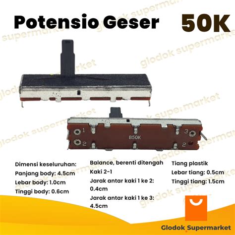 Potensio Geser Balance Cm Pin K Mono Kaki Slide Cm Mixer