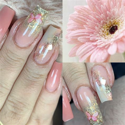 Nude Natural Unhas Desenhadas Unhas Chiques Unhas Douradas