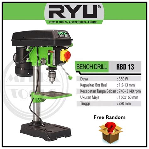 Jual Ryu Rbd Mesin Bor Duduk Bench Drill Mm Original Shopee Indonesia