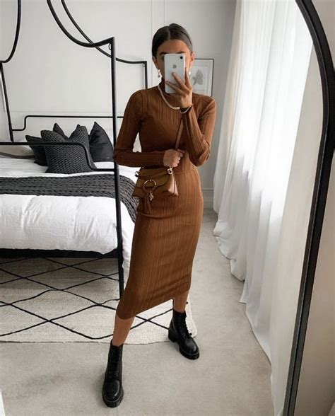 Pin By Js Dumps On Ig Bloggers Outfits Vestidos Knitted Dress